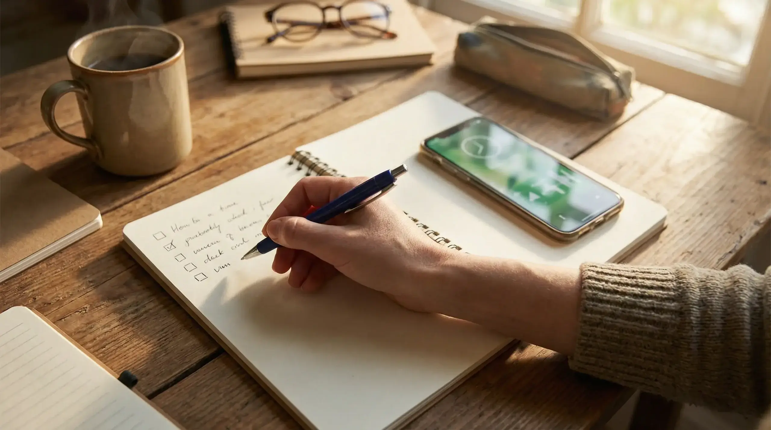 Bolígrafo sobre un bloc de notas con selecciones de apuestas de tenis